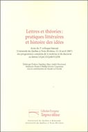 Lettres et théories : pratiques littéraires et histoire...