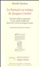 Le français au temps de Jacques Cartier N.E.