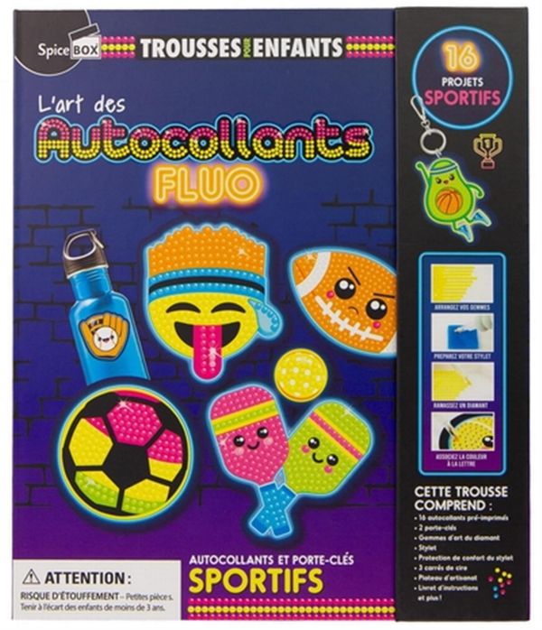 L'art des autocollants fluo