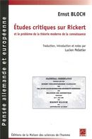 Études critiques sur Rickert et le problème de la théorie ..