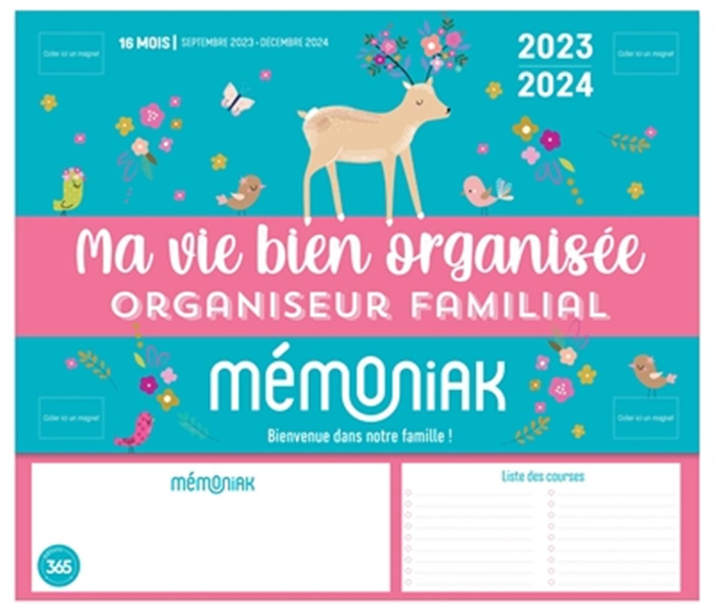 Organiseur familial Mémoniak 2024 - Ma vie bien organisée