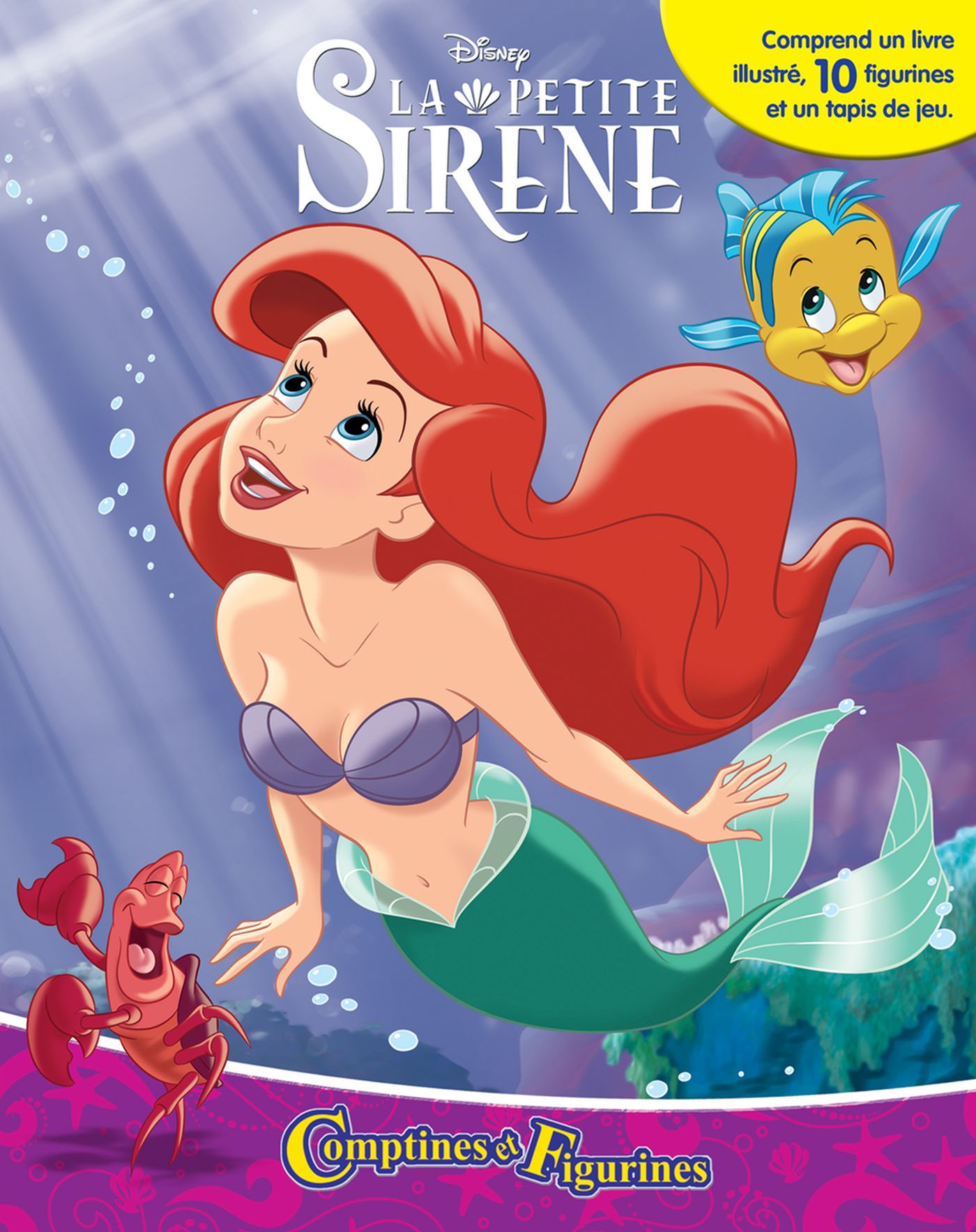 Disney la petite sirene - album illustre - l'histoire du film, jeux  educatifs