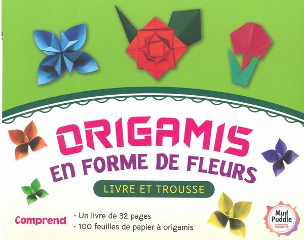 Origamis en forme de fleurs