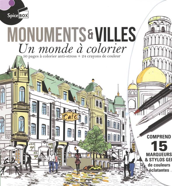 Monuments & villes : Un monde à colorier