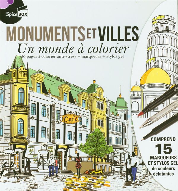 Monuments et villes - Un monde à colorier N.E.