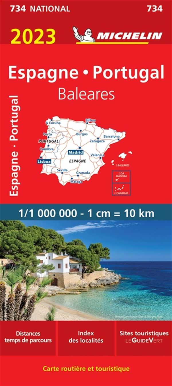 Espagne - Portugal 734 - Carte Nationale 2023