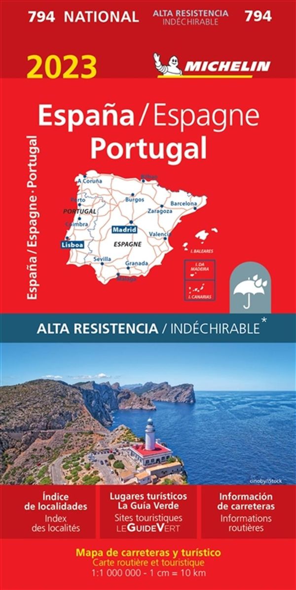 Espagne - Portugal 794 - Carte Nationale Indéchirable 2023
