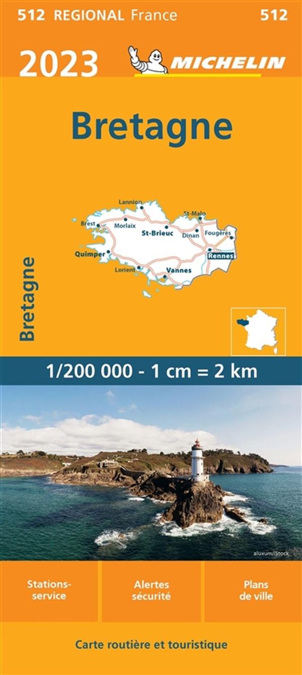 Bretagne 512 - Carte Régionale 2023
