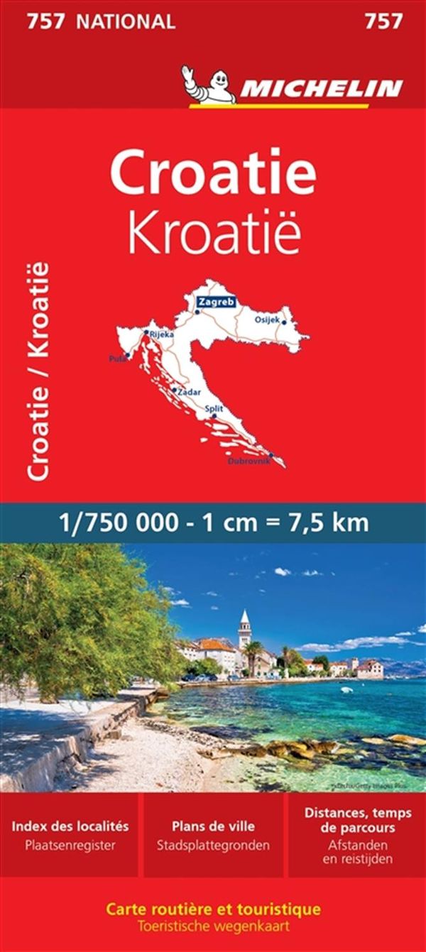 Croatie 757 - Carte Nationale N.E.