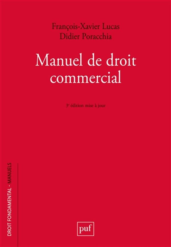 Manuel de droit commercial - 3e édition