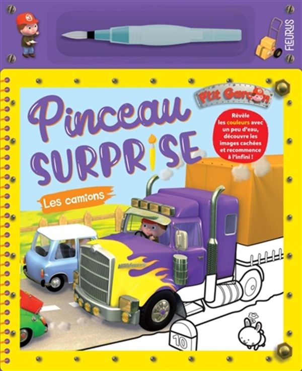 Pinceau surprise P'tit Garçon - Les camions