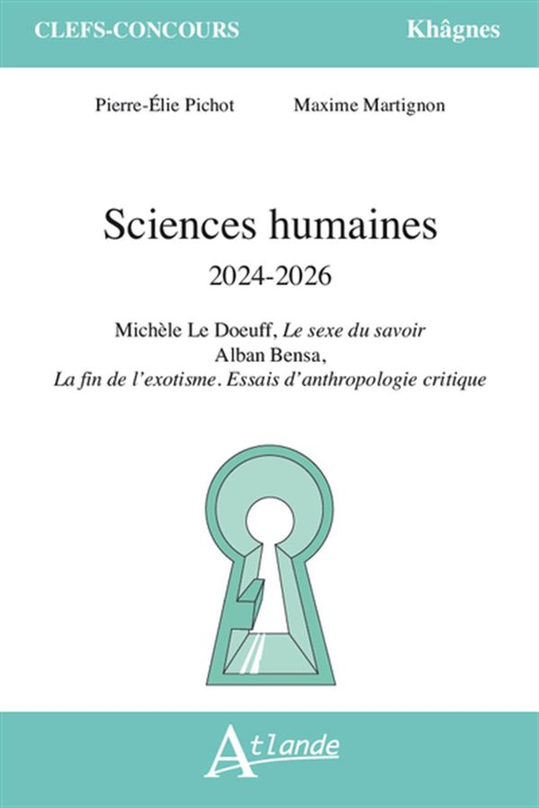 Sciences humaines 2024-2026