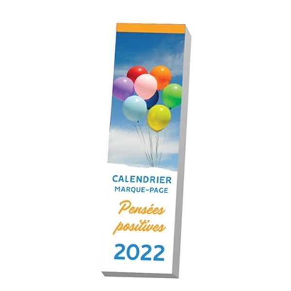 Calendrier marque-page - Pensées positives 2022
