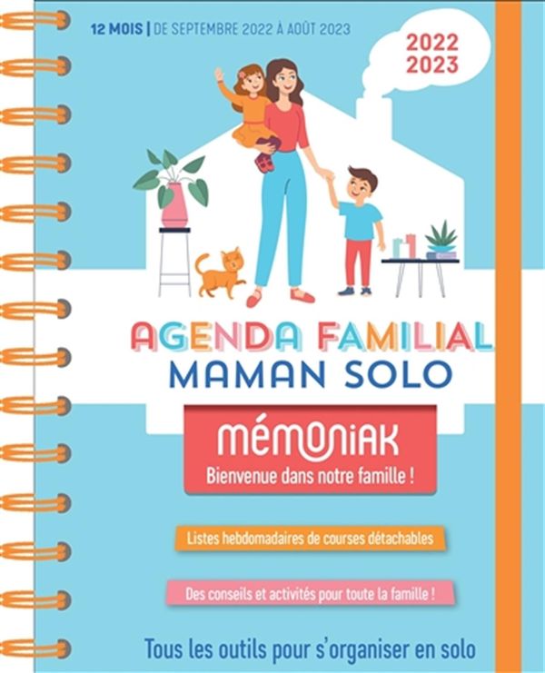 Agenda familial Maman solo Mémoniak 2022-2023