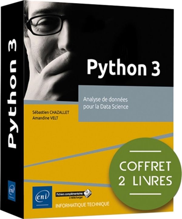 Python 3 - Coffret de 2 livres : Analyse de données pour la Data Science