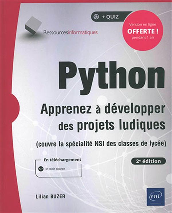 Python - Apprenez à développer des projets ludiques - 2e édition
