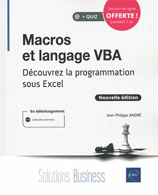 Macros et langage VBA - Découvrez la programmation sous Excel N.E.
