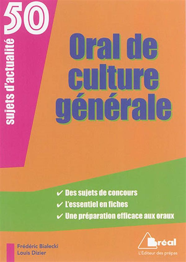 50 sujets d'actualité - Oral de culture générale