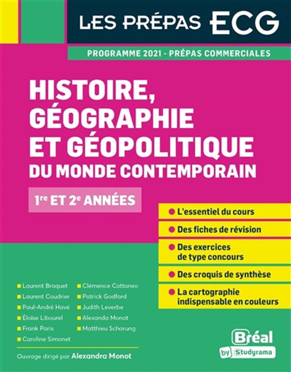 Histoire, géographie et géopolitique du monde contemporain - 1re et 2e années