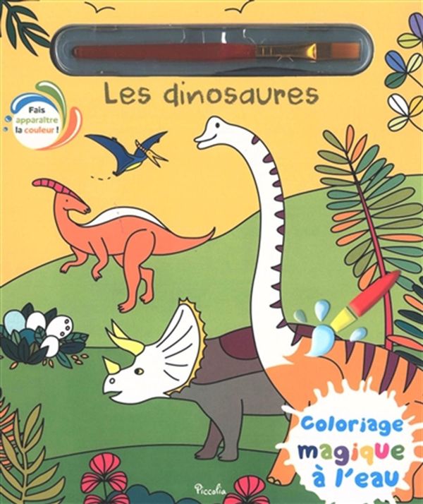 Les dinosaures - Coloriage magique à l'eau