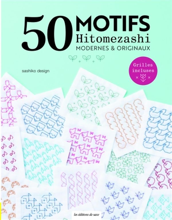 50 motifs Hitomezashi - Modernes & originaux