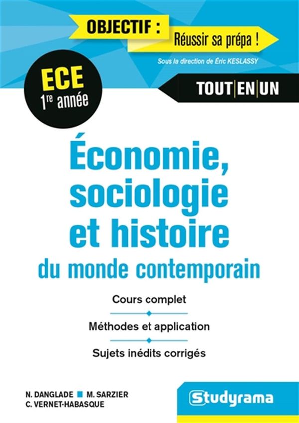Economie, sociologie, histoire du monde contemporain 1re ECE
