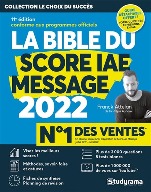La bible du score IAE message 2022 - 11e édition