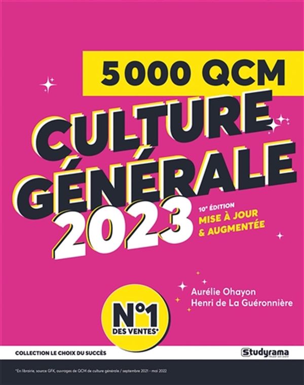 5000 QCM de culture générale 2022-2023 - 10e édition