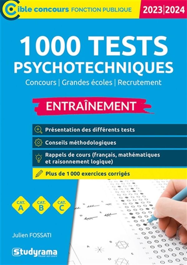 1 000 tests psychotechniques - Entraînement