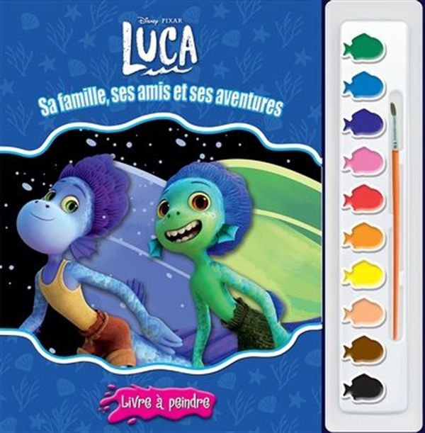 Luca - Sa famille, ses amis et ses aventures - Livre à peindre