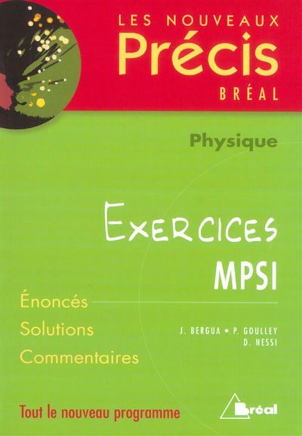 Nouveaux précis exercices physique MPSI