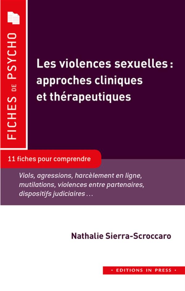 Les violences sexuelles : approches cliniques et thérapeutiques
