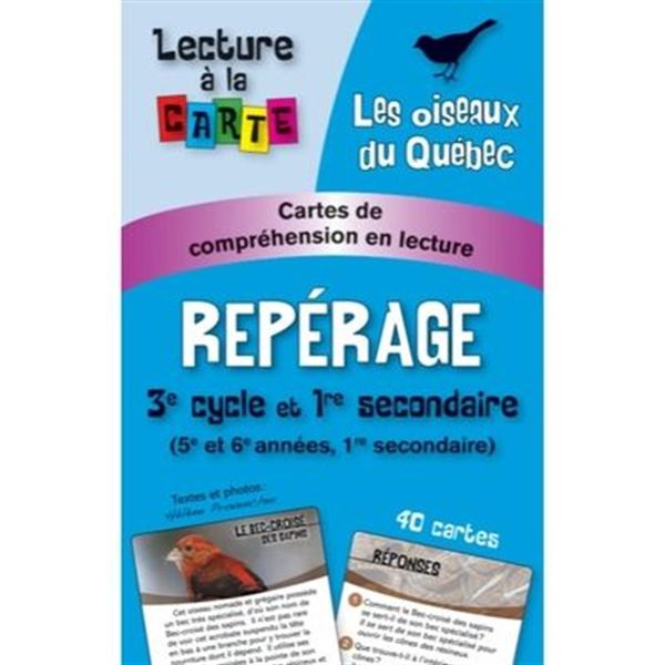 Repérage - Les oiseaux du Québec 3e cycle et 1re secondaire