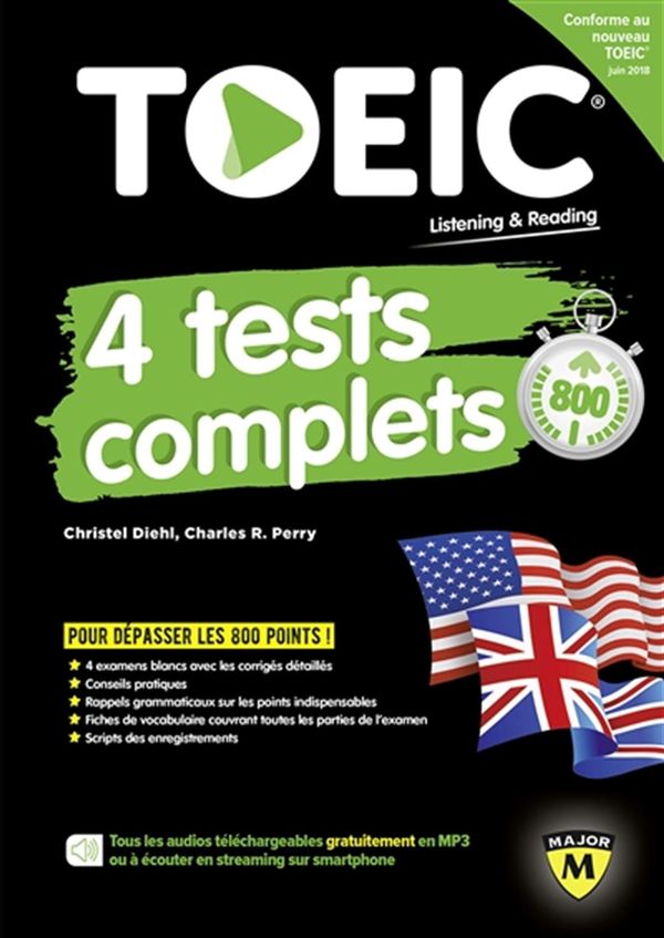 TOEIC : 4 Tests complets 2018