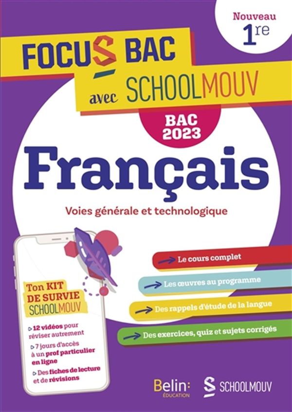 Français 1re - BAC 2023 - Avec SchoolMouv